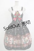 ALICE and the PIRATES / アリスと不思議な仕立て屋さんの秘密柄ジャンパースカートI Free ブラック H-25-10-21-1011-PA-OP-NS-ZH