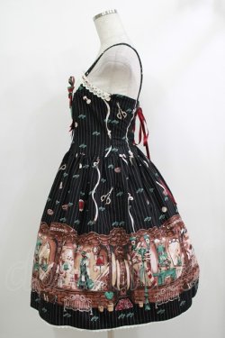 画像2: ALICE and the PIRATES / アリスと不思議な仕立て屋さんの秘密柄ジャンパースカートI Free ブラック H-25-10-21-1011-PA-OP-NS-ZH