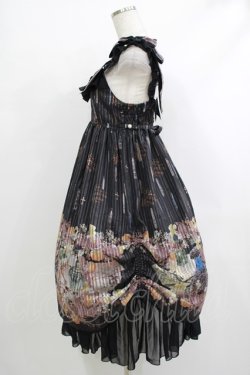 画像2: ALICE and the PIRATES / Victorian tear bottle柄ジャンパースカートII Free ブラック H-25-10-21-1012-PA-OP-NS-ZH