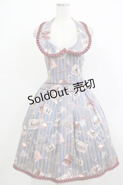 画像1: ALICE and the PIRATES / Teufel von Hameln柄ジャンパースカートII Free サファイア H-25-10-21-1013-PA-OP-NS-ZH