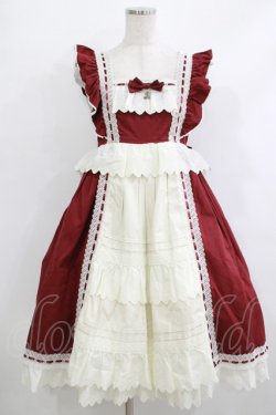 画像1: ALICE and the PIRATES / My Dear Dollベビードールジャンパースカート Free ボルドー H-25-10-21-1002-PA-OP-NS-ZH