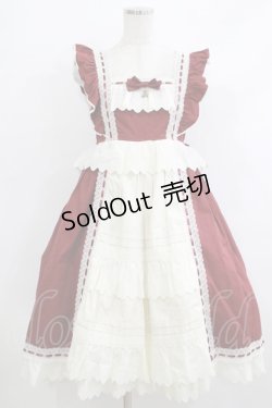 画像1: ALICE and the PIRATES / My Dear Dollベビードールジャンパースカート Free ボルドー H-25-10-21-1002-PA-OP-NS-ZH