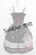 ALICE and the PIRATES / The END of immortal EDEN柄ジャンパースカートI Free ブラック H-25-10-21-1014-PA-OP-NS-ZH