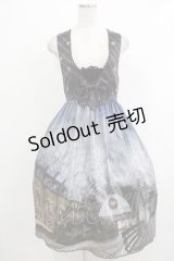 ALICE and the PIRATES / The Wizarding platform〜蒸気機関と霧の街の幻〜柄ジャンパースカートII Free ネイビー H-25-10-21-1015-PA-OP-NS-ZH