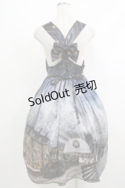 画像3: ALICE and the PIRATES / The Wizarding platform〜蒸気機関と霧の街の幻〜柄ジャンパースカートII Free ネイビー H-25-10-21-1015-PA-OP-NS-ZH