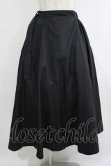 INGEBORG / ラップ風フレアースカート 3（9号） ブラック H-25-10-21-1022-LO-SK-NS-ZH