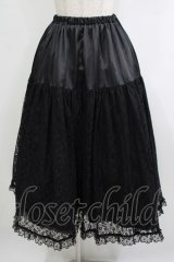 ALICE and the PIRATES / レースロングペチコート Free ブラック H-25-10-21-1023-PA-SK-NS-ZH