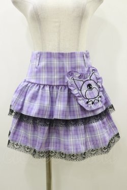 画像1: QOOZA / Kuromi mini skirt  ラベンダー H-25-10-21-2001-PU-SK-KB-ZH