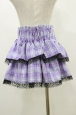 画像2: QOOZA / Kuromi mini skirt  ラベンダー H-25-10-21-2005-PU-SK-KB-ZY (2)