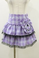 QOOZA / Kuromi mini skirt  ラベンダー H-25-10-21-2006-PU-SK-KB-ZH