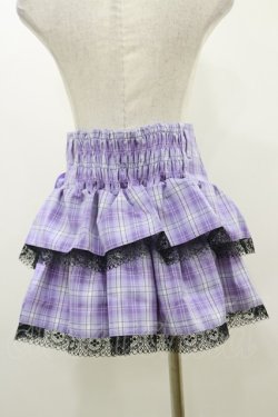 画像2: QOOZA / Kuromi mini skirt  ラベンダー H-25-10-21-2006-PU-SK-KB-ZH