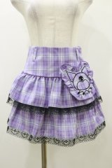 QOOZA / Kuromi mini skirt  ラベンダー H-25-10-21-2007-PU-SK-KB-ZH