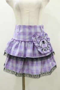 QOOZA / Kuromi mini skirt  ラベンダー H-25-10-21-2007-PU-SK-KB-ZH