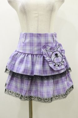 画像1: QOOZA / Kuromi mini skirt  ラベンダー H-25-10-21-2007-PU-SK-KB-ZH