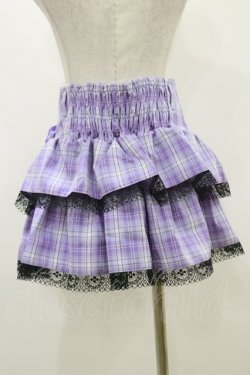 画像2: QOOZA / Kuromi mini skirt  ラベンダー H-25-10-21-2009-PU-SK-KB-ZH
