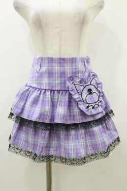 画像1: QOOZA / Kuromi mini skirt  ラベンダー H-25-10-21-2002-PU-SK-KB-ZH