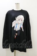 QOOZA / 東京喰種×QOOZA鈴屋什造 L/S TEE  ブラック H-25-10-21-2021-PU-TO-KB-OS