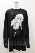QOOZA / 東京喰種×QOOZA鈴屋什造 L/S TEE  ブラック H-25-10-21-2025-PU-TO-KB-ZI