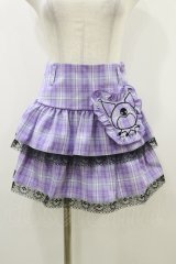 QOOZA / Kuromi mini skirt  ラベンダー H-25-10-21-2003-PU-SK-KB-ZH