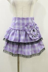 QOOZA / Kuromi mini skirt  ラベンダー H-25-10-21-2003-PU-SK-KB-ZH