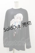 QOOZA / 東京喰種×QOOZA鈴屋什造 L/S TEE  ブラック H-25-10-21-2026-PU-TO-KB-ZI