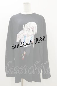 QOOZA / 東京喰種×QOOZA鈴屋什造 L/S TEE  ブラック H-25-10-21-2026-PU-TO-KB-ZI