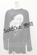 QOOZA / 東京喰種×QOOZA鈴屋什造 L/S TEE  ブラック H-25-10-21-2027-PU-TO-KB-ZS