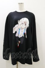 QOOZA / 東京喰種×QOOZA鈴屋什造 L/S TEE  ブラック H-25-10-21-2028-PU-TO-KB-ZY