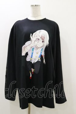 画像1: QOOZA / 東京喰種×QOOZA鈴屋什造 L/S TEE  ブラック H-25-10-21-2028-PU-TO-KB-ZH