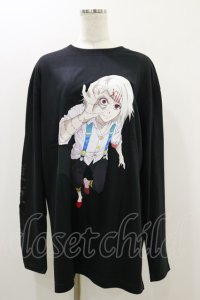QOOZA / 東京喰種×QOOZA鈴屋什造 L/S TEE  ブラック H-25-10-21-2030-PU-TO-KB-ZY
