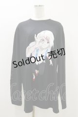 QOOZA / 東京喰種×QOOZA金木研 ダメージスウェット  ブラック H-25-10-21-2031-PU-TO-KB-ZS