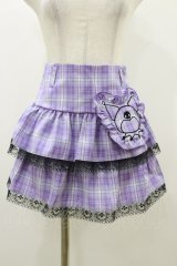QOOZA / Kuromi mini skirt  ラベンダー H-25-10-21-2004-PU-SK-KB-ZH