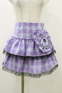 QOOZA / Kuromi mini skirt  ラベンダー H-25-10-21-2004-PU-SK-KB-ZH