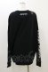 画像2: QOOZA / 東京喰種×QOOZA金木研 ダメージスウェット  ブラック H-25-10-21-2035-PU-TO-KB-ZH (2)
