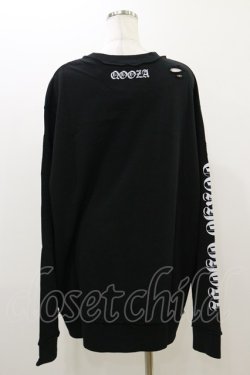 画像2: QOOZA / 東京喰種×QOOZA金木研 ダメージスウェット  ブラック H-25-10-21-2036-PU-TO-KB-ZH