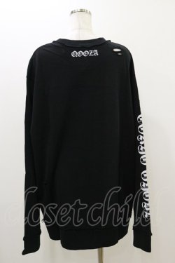 画像2: QOOZA / 東京喰種×QOOZA金木研 ダメージスウェット  ブラック H-25-10-21-2037-PU-TO-KB-ZH