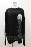画像1: QOOZA / 東京喰種×QOOZA金木研 ダメージスウェット  ブラック H-25-10-21-2038-PU-TO-KB-ZH (1)