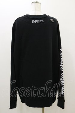 画像2: QOOZA / 東京喰種×QOOZA金木研 ダメージスウェット  ブラック H-25-10-21-2039-PU-TO-KB-ZH