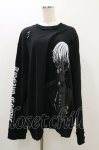 画像1: QOOZA / 東京喰種×QOOZA金木研 ダメージスウェット  ブラック H-25-10-21-2040-PU-TO-KB-ZH (1)