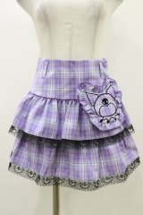 QOOZA / Kuromi mini skirt  ラベンダー H-25-10-21-2005-PU-SK-KB-ZY