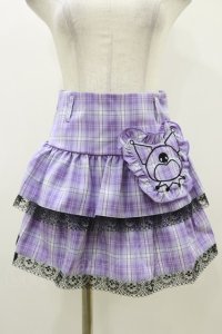 QOOZA / Kuromi mini skirt  ラベンダー H-25-10-21-2005-PU-SK-KB-ZY