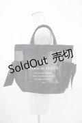 Maison de FLEUR / ロゴプリントメッシュSトートバッグ  ブラック H-25-10-21-012-LO-BG-NS-ZH