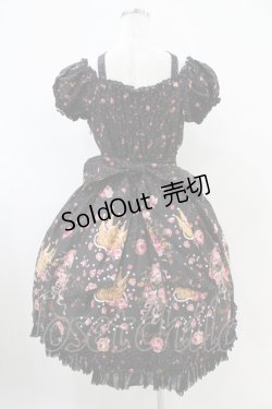 画像2: metamorphose / プリンセスクラウンブーケワンピース Free ブラック H-25-10-21-021-ME-OP-NS-ZH