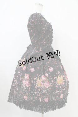 画像3: metamorphose / プリンセスクラウンブーケワンピース Free ブラック H-25-10-21-021-ME-OP-NS-ZH