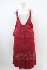 PINK HOUSE / セーラーカラーデニムジャンパースカート  レッド H-25-10-21-024-LO-OP-NS-ZH