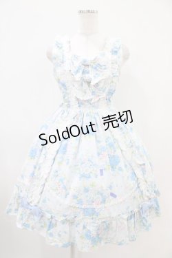 画像1: BABY,THE STARS SHINE BRIGHT / Versailles Rose Bouquet柄ロザリージャンパースカート Free ブルームーン H-25-10-21-025-BA-OP-NS-ZH