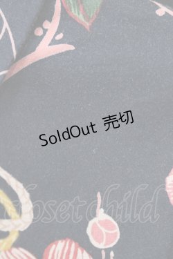 画像3: Despair / 和柄切り替えトラペーズワンピース  黒 H-25-10-22-023-GO-OP-KB-ZH