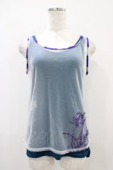 gouk / レイヤードタンク  グリーン×パープル×ホワイト H-25-10-22-034-GO-TO-KB-ZT232