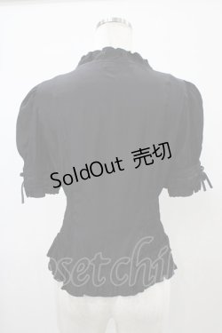 画像2: Sheglit / スクウェアネックシャーリングブラウス  ブラック H-25-10-22-037-EL-BL-KB-ZH