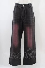 NieR Clothing / バックプリントパンツ  グレー H-25-10-22-005-PU-PA-KB-ZH